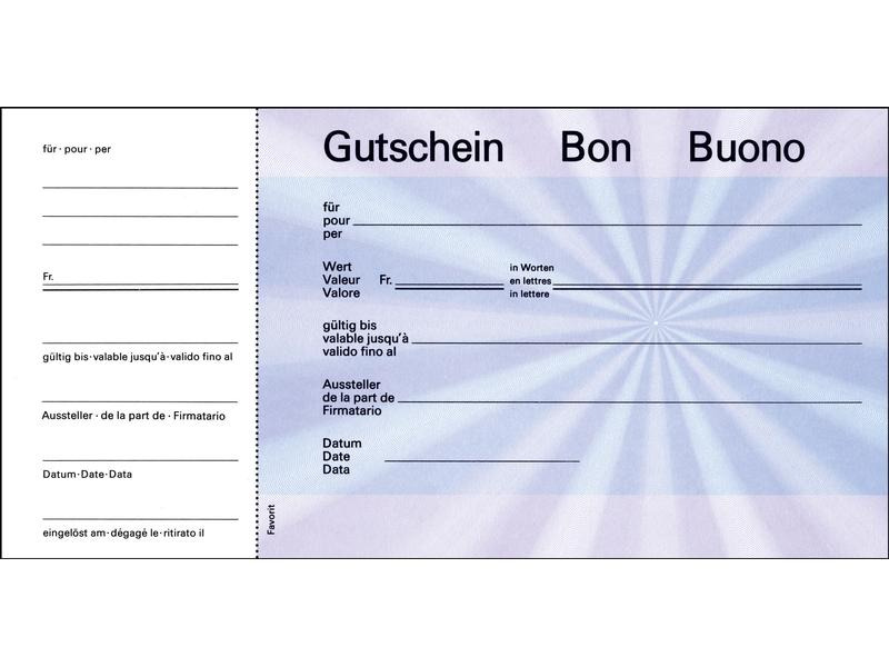 Favorit quer 25 Blatt, Blau