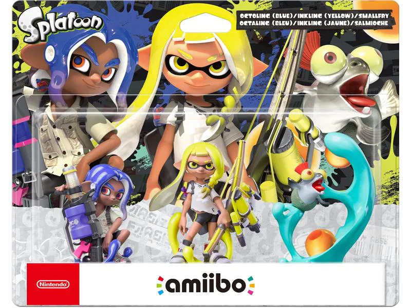 Nintendo amiibo Splatoon – Octoling Blue, Inkling Yellow, Smallfry