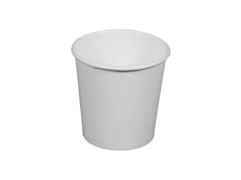 Haushaltsware Einweg-Kaffeebecher 100 ml, 100 Stück, Weiss