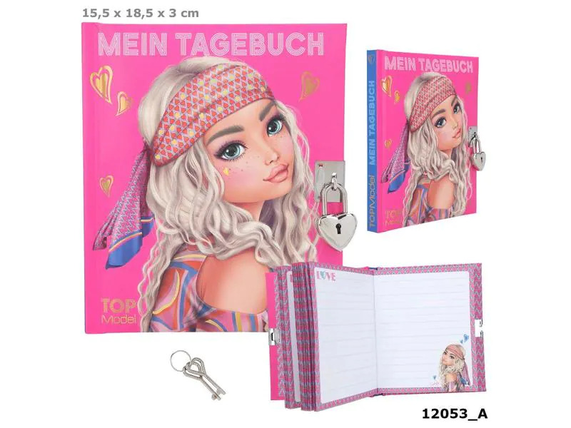 Depesche Tagebuch Top Model mit Schlüssel, 192 Seiten