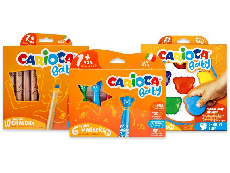 Carioca Malset Baby 22 Stück, Mehrfarbig