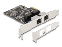 Delock Netzwerkkarte 2xRJ45 Gigabit PCI-Express x1