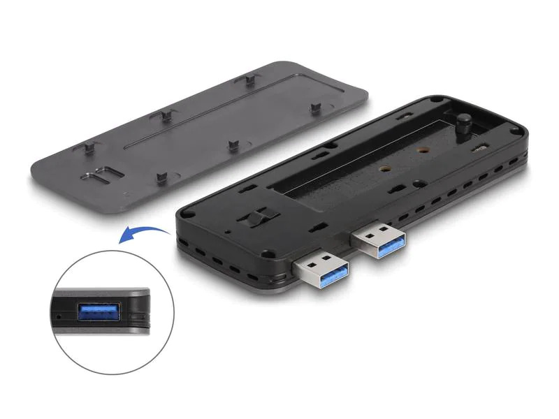 Delock Externes Gehäuse USB3.2 Gen 2 für PS5 mit M.2 NVMe Slot M.2