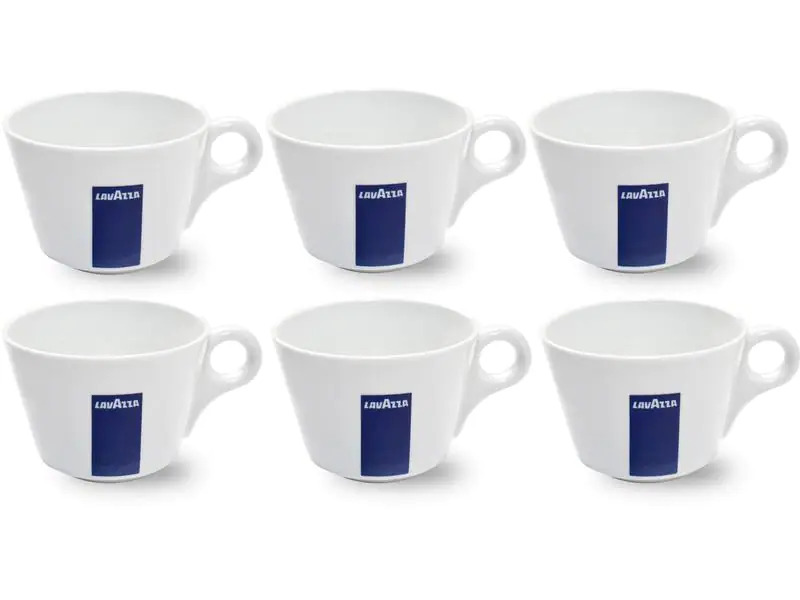 Lavazza Cappuccinotasse America 250 ml, 6 Stück, Weiss