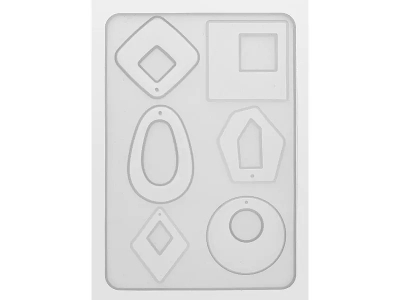 Glorex Form aus Silikon 14.5 x 10 cm, 6-teilig, Ornamente