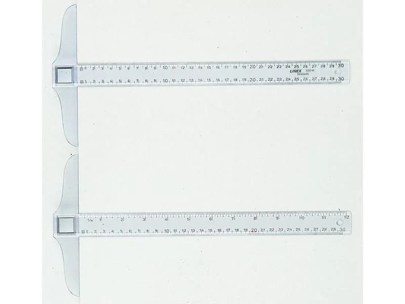 Linex Lineal-Set Zeichenschiene 30 cm, transparent
