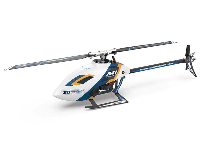 OMPHobby Helikopter M1 EVO Flybarless, 3D, Weiss BNF