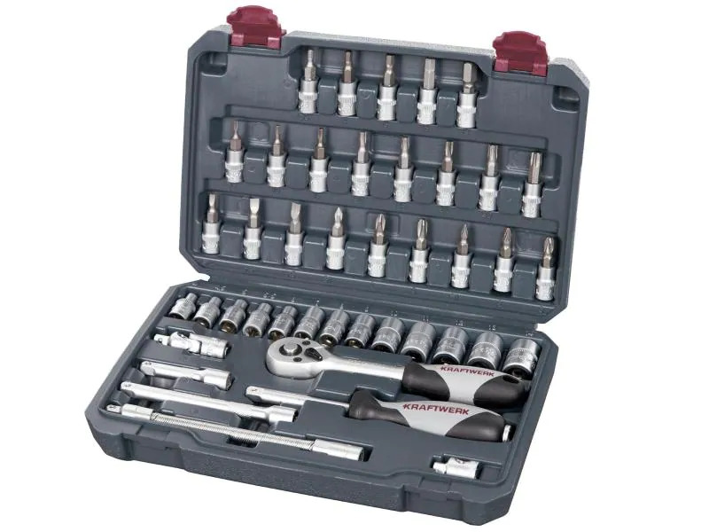 Kraftwerk Steckschlüssel-Set Basic-Line, 1/4, 42-teilig
