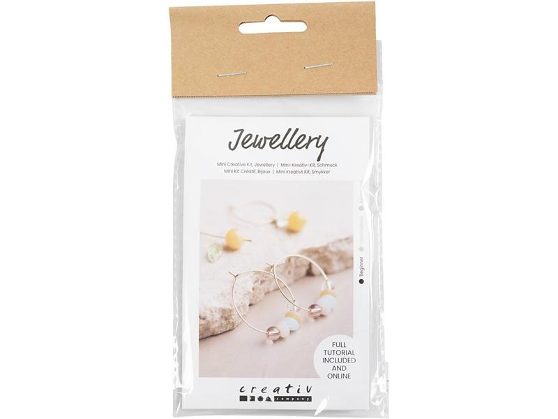 Creativ Company Schmuck Bastelset Creolen mit Perlen