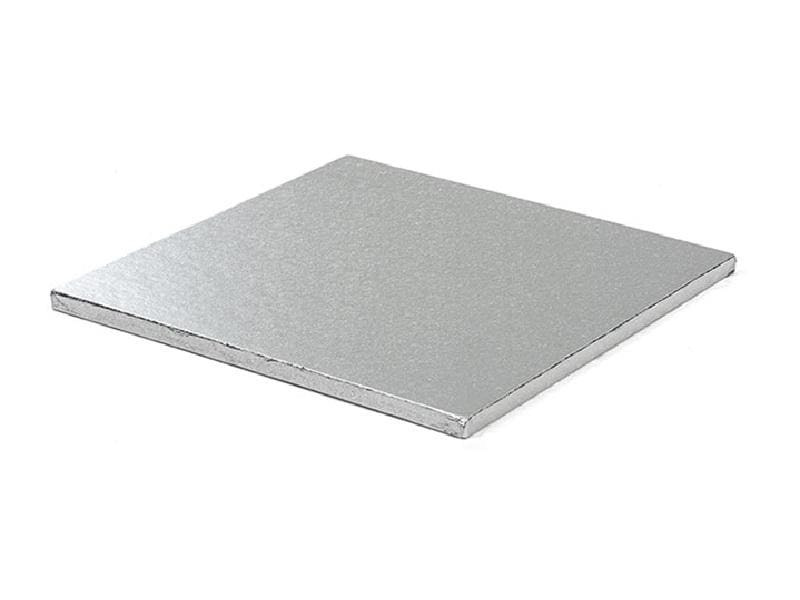 Decora Tortenplatte 20 x 20 cm, Silber