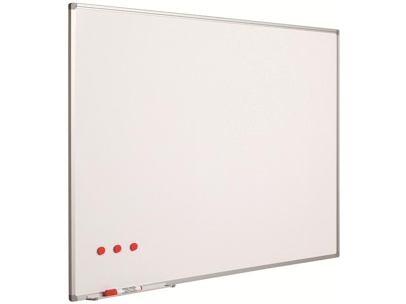 Berec Magnethaftendes Whiteboard Budgetline 90 cm x 120 cm, Weiss
