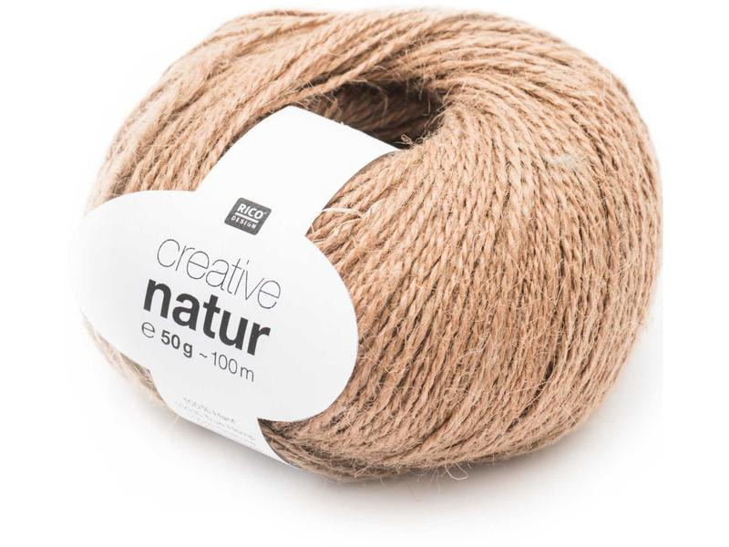Rico Design Wolle Creative Natur 50 g, Hellbraun