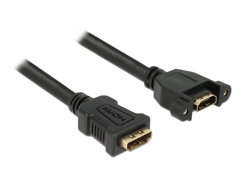 Delock Verlängerungskabel zum Einbau, 4K 30Hz HDMI - HDMI, 1 m