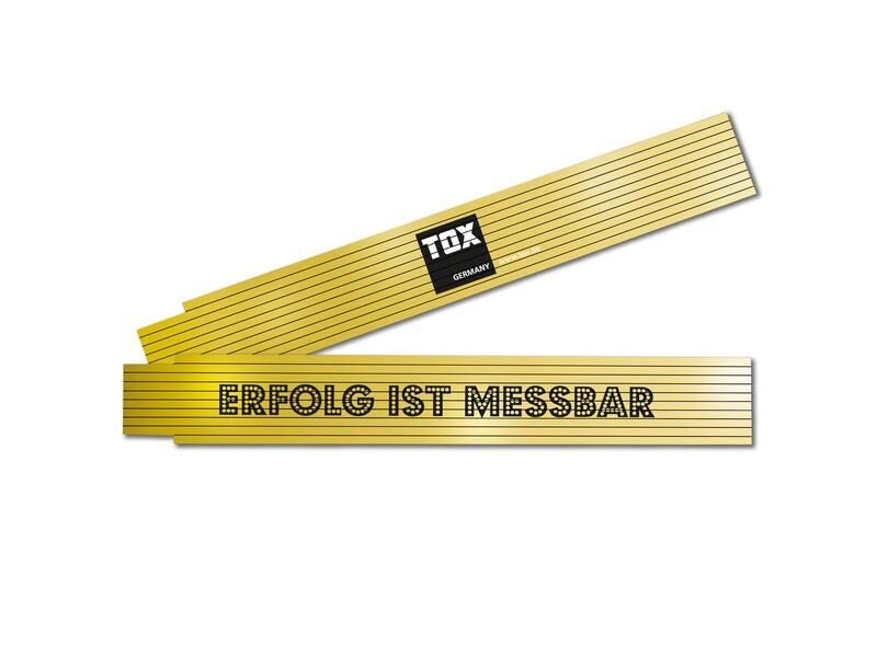Tox-Dübel Doppelmeter «Erfolg ist Messbar», 2 m