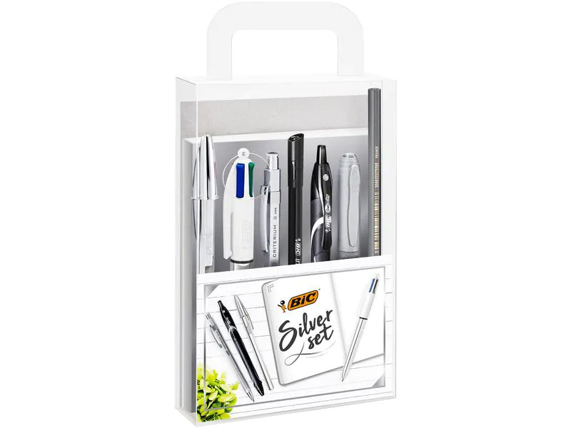 BIC Kugelschreiber Silver Kit 8-teilig