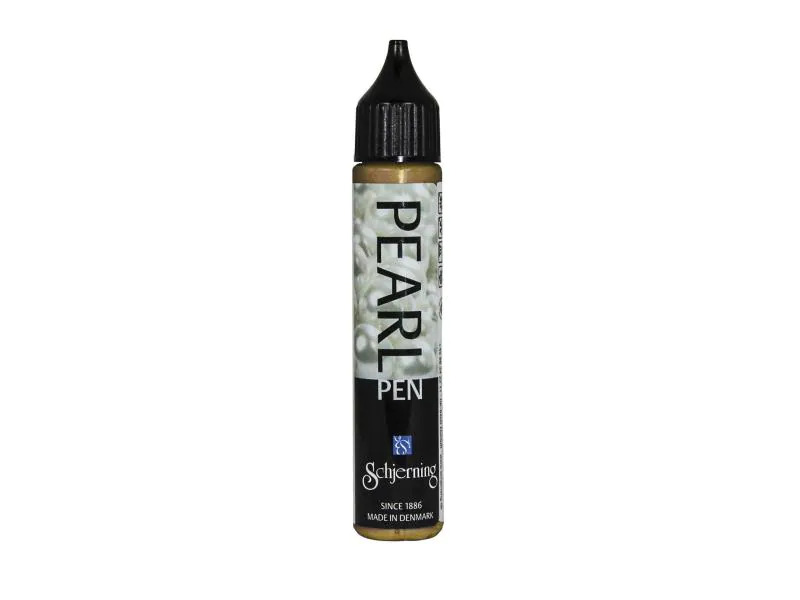 Schjerning Perlentropfenfarbe Pearl Pen 28 ml, Caramell