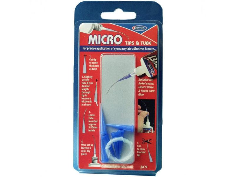 Deluxe Materials Düse Micro Tips &amp; Tube 0 dl, Blau