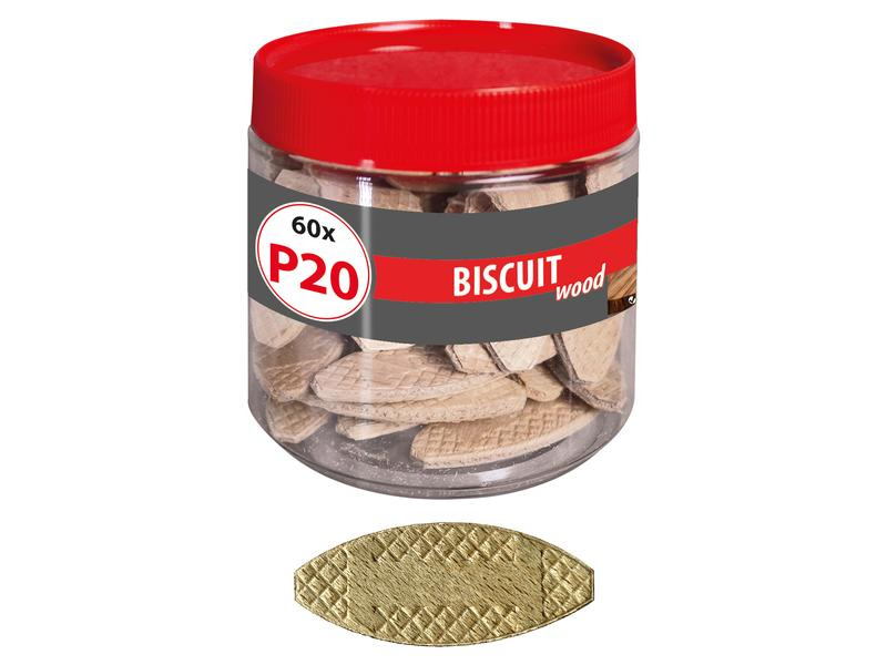Tox-Dübel Holz Flachdübel Biscuit Wood P20, 60 Stück