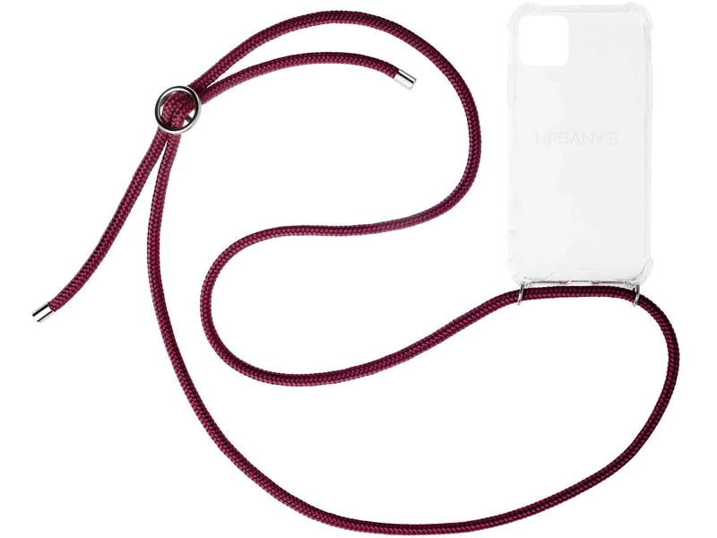 Urbany's Necklace Case iPhone 14 Pro Max Red Wine