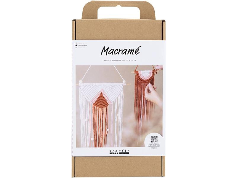 Creativ Company Bastelset Macramé Wandschmuck
