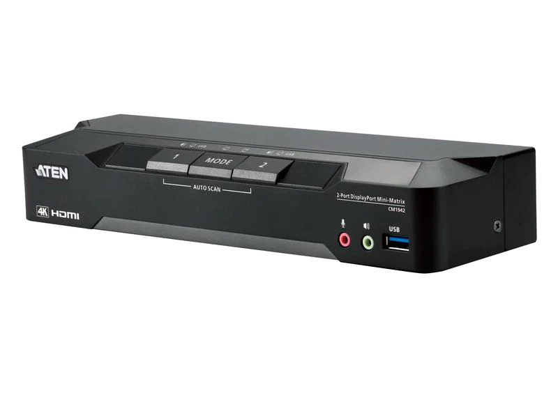 Aten KVM Switch CM1942 DisplayPort, 4K 60Hz
