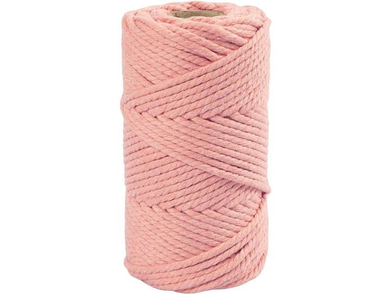 Creativ Company Baumwollgarn Macramé Kordel Rosa