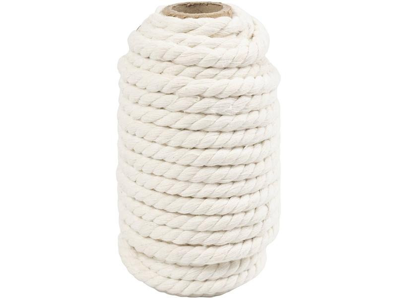 Creativ Company Baumwollgarn Macramé Schnur Naturweiss