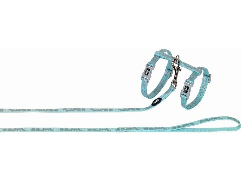 Nobby Katzenhalsband Garnitur Hiding Cat, Hellblau