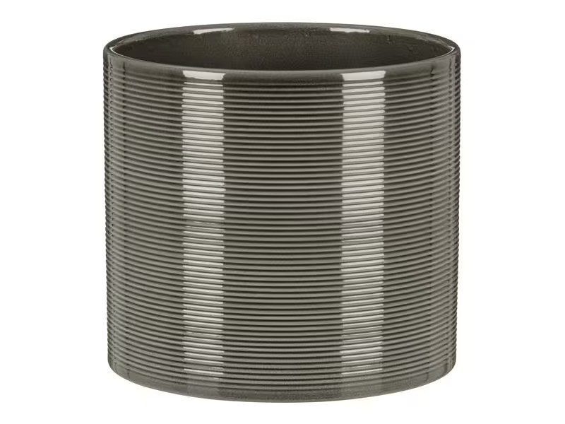 scheurich Blumentopf Glass 12 cm, Grau