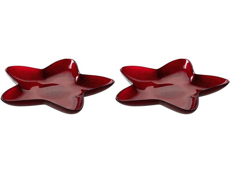 Leonardo Schale Palazzo 29 cm, 2 Stück, Rot