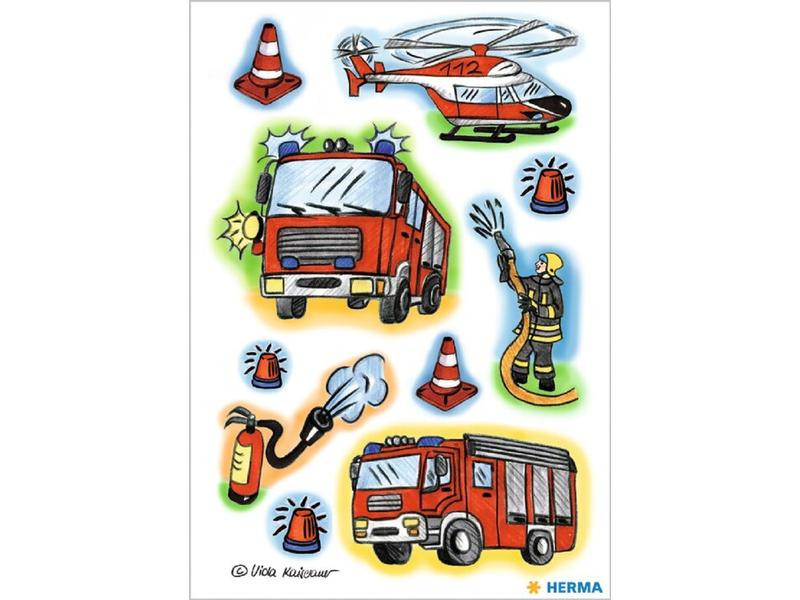 Herma Stickers Motivsticker Feuerwehr, 3 Blatt