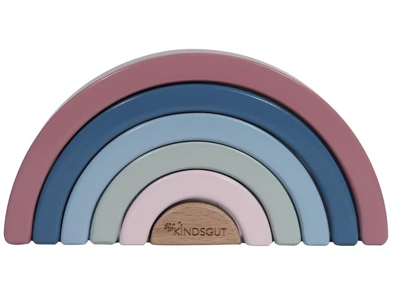 Kindsgut Stapelspielzeug Holz-Regenbogen