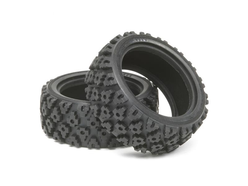 Tamiya Reifen Rally Block, 26 mm, 2 Stück