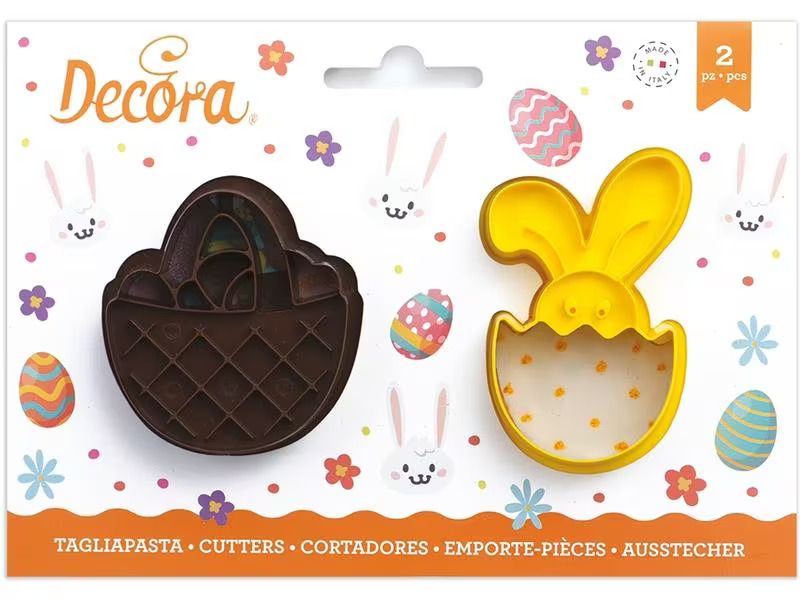 Decora Guetzli-Ausstecher 2 Stück, Osterkorb und Osterhase