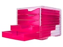 Styro Schubladenbox Swingbox NEONline Pink