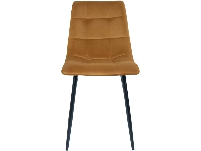 House Nordic Stuhl Middelfart 2 Stück, 86 x 55 cm, Schwarz/Senfgelb