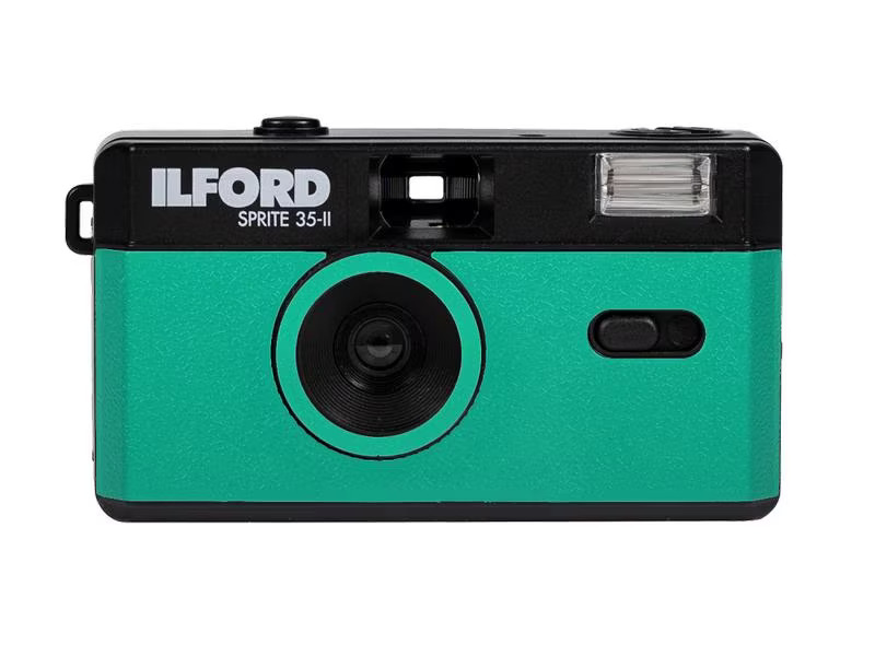 Ilford Analogkamera Sprite 35-II Green &amp; Black