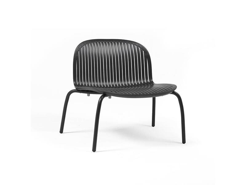 Nardi Gartenbank Ninfa Dinner, Schwarz, 2er Set