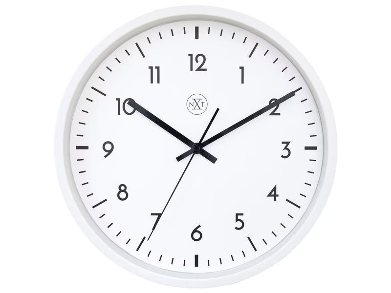 NeXtime Wanduhr Easy Big Weiss