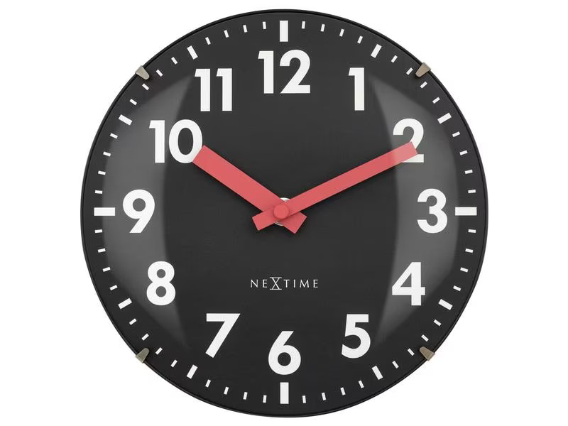 NeXtime Wanduhr Duomo Mini Schwarz