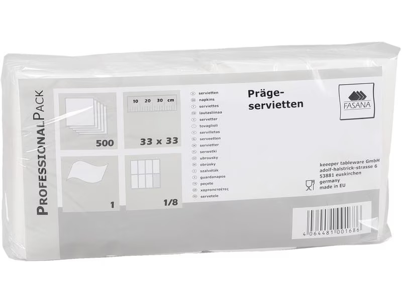 tabletop Papierservietten 33 cm x 33 cm, 500 Stück