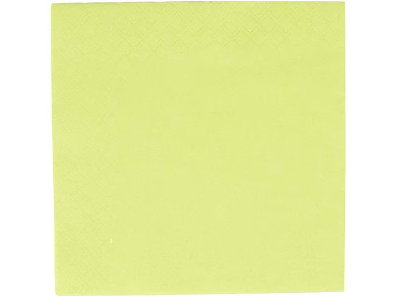 tabletop Papierservietten 33 cm x 33 cm, 100 Stück, Limette