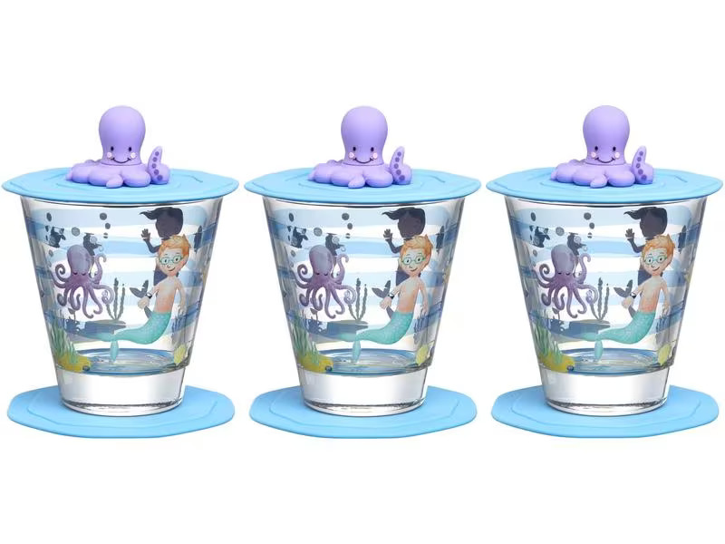 Leonardo Kindertrinkglas Avventura 215 ml, 3-teilig, Meer