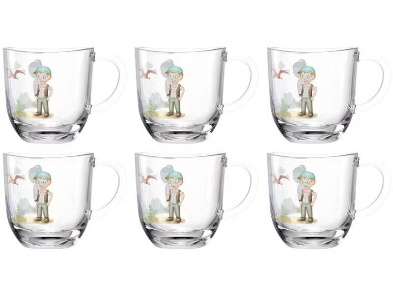 Leonardo Kindertasse Avvenutura 280 ml, 6 Stück, Dinosaurier