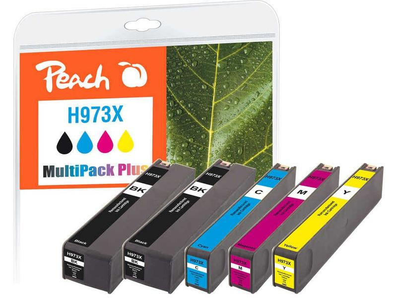Peach Tinte HP No. 973X Multi-Pack-Plus C, M, Y, 2x BK