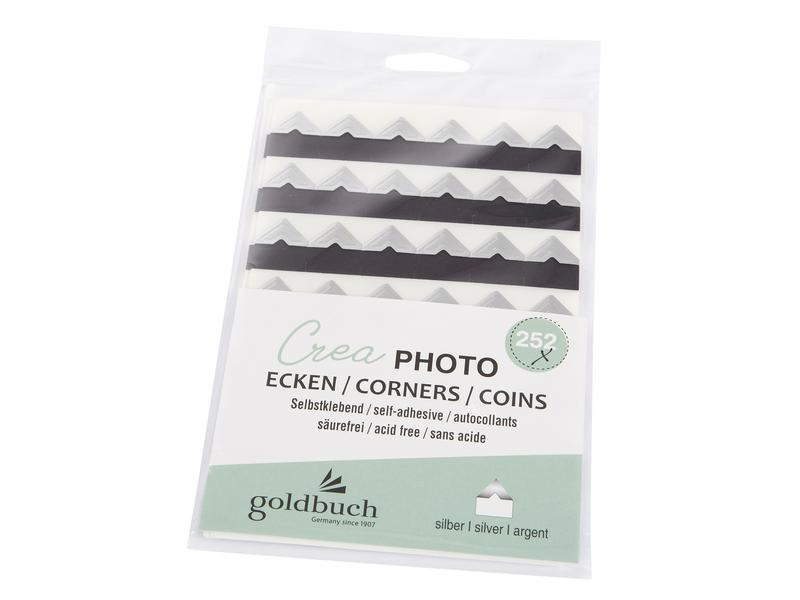 Goldbuch Fotoecken Crea 252 Stück, Silber