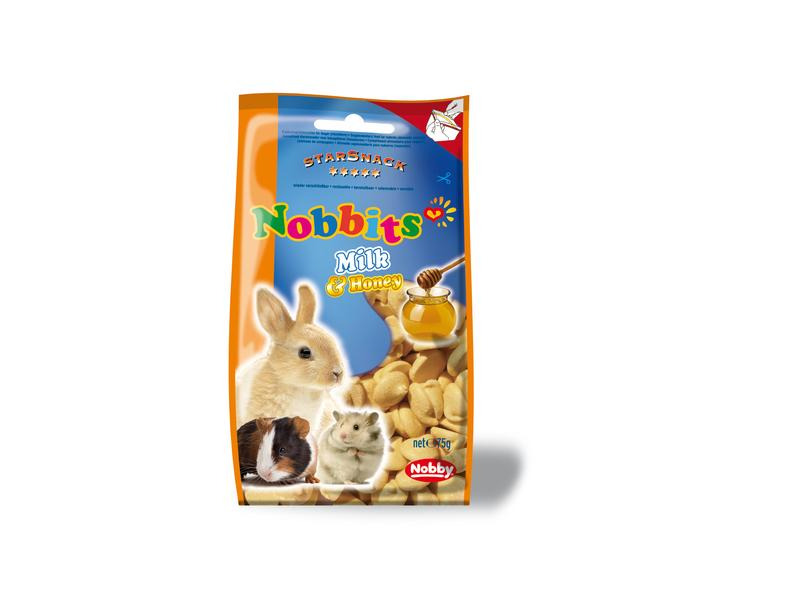 Nobby Snack Nobbits Milk &amp; Honey, 75 g