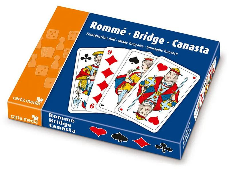 Carta.Media Familienspiel Rommé – Bridge – Canasta
