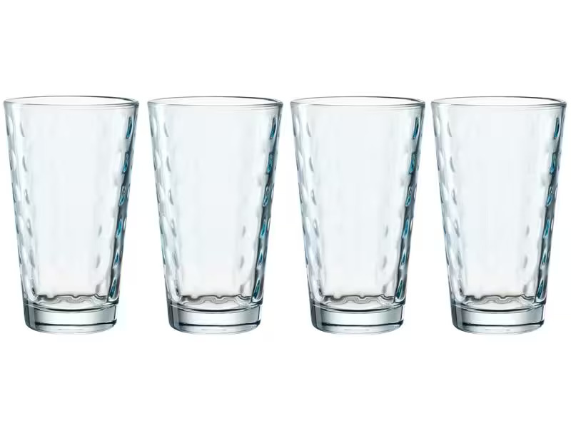 Leonardo Trinkbecher LD Optic XL 540 ml, 4 Stück, Hellblau
