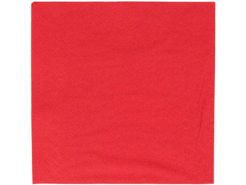 tabletop Papierservietten 33 cm x 33 cm, 100 Stück, Rot